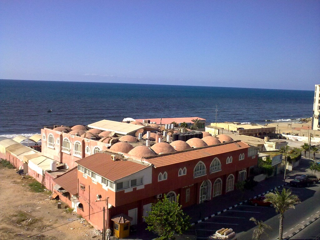 View of Deira Hotel, Gaza City