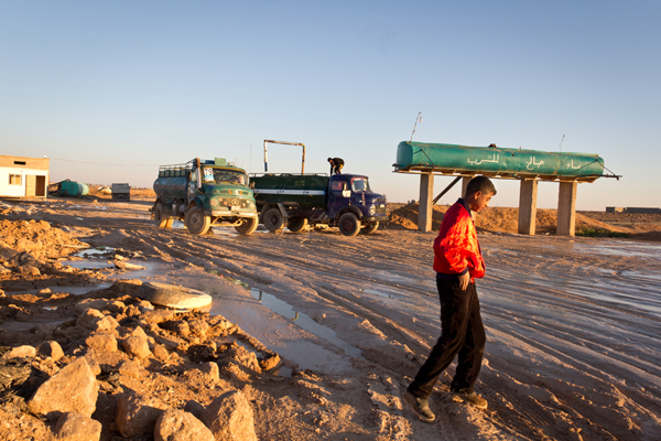 A main road in the city of Mafraq.