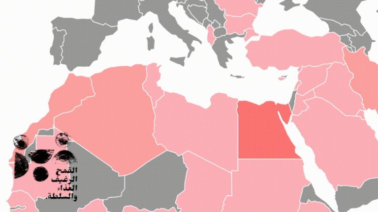 معلومات تفاعلية: من أين يأتي قمحنا وإلى أين يذهب؟