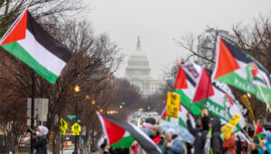 مظاهرات لغزة في واشنطن